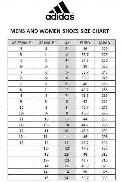 maat 8.5 adidas|Adidas Shoes Size Chart.